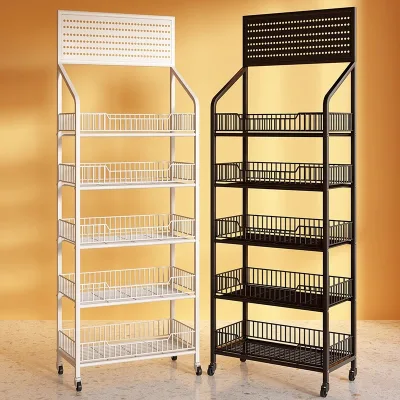 Supermarket Convenience Store Multi-Storey Shelf Net Red Snack Beverage Small Food & Toy Display Stand Storage Shelves & Units