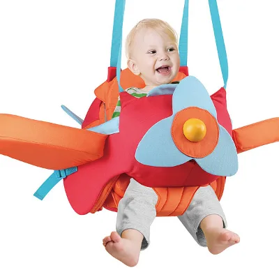 Jinming Kids Sliding Toys Indoor Play Washable Baby Swing Plane Toddler Adjusted High Hanging Baby Swing Chair