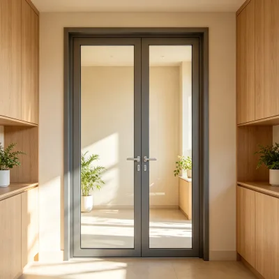 Sealed Casement Door Resists Wind & Dust to Keep Room Tidy