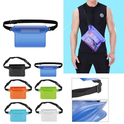 Wholesale Custom Print Logo Beach Sport Swimming Pvc Waterproof Pouch Dry Bag Fanny Pack Waist Belt Bag for Phone
