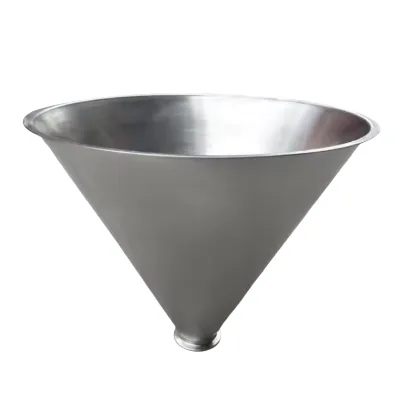 Sales of 304 Food Grade Large-diameter Stainless Steel Conical Hopper Horn Shaped Inclined Screw Machine Hopper
