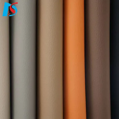 Factory Hot Sale Litchi Grain Pattern Faux Leather Sheet PU Synthetic Leather Sofa Furniture Car Decoration Chair Linings