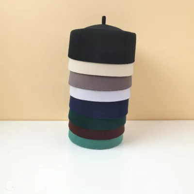 Factory Direct Multiple Colors Available Imitation Wool Pillbox Hat Unisex Autumn Winter Vintage Elegant Hepburn Party Dress Hat