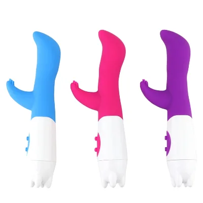 Head Rabbit Vibrator Dildo G Spot Female Massager Toy