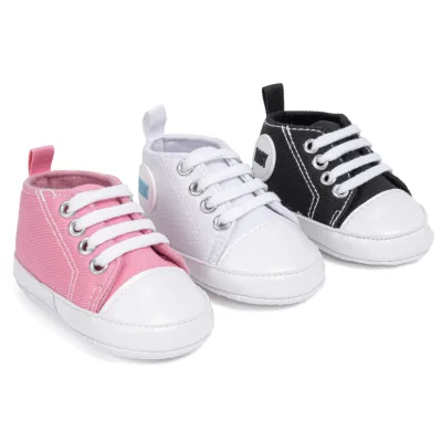 New Arrival Stylish Baby Canvas Shoes Soft Bottom Baby Shoes for 2024 Fashion Baby Footwear