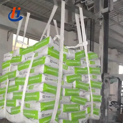 Industrial Polypropylene Big Sling Bag with Safe and Durable Lifting Loop Pallet Bulk Bag 1 Ton 1.5 Ton Jumbo Bag Cement