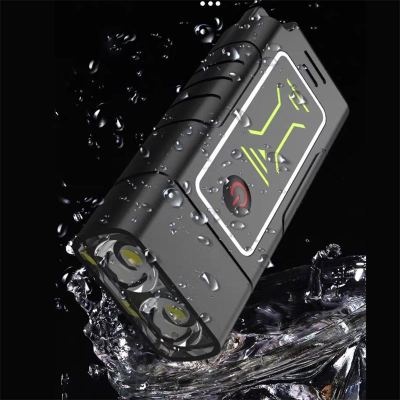 Multi-functional Dual-core Flashlight Life Waterproof Compact Light Weight Rechargeable Outdoor Keychain Flashlight