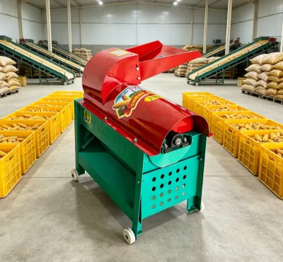 Portable Corn Thresher Low Breakage Rate Maize Threshing Equipment for Farm Use and Small Scale Corn Grain Processing Work