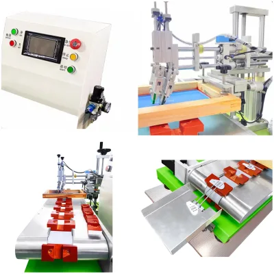 New Factory Supply Small Fully Automatic PLC Flat Screen Printing Machine Touch Screen Control Multi-Station Card Printer
