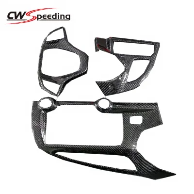 CAR INTERIOR CARBON FIBER INNER INTERIOR INTERIOR COVER for 2014-2016 CHEVROLET CORVETTE STINGRAY C7 BODY KIT