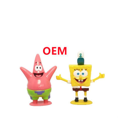 Customization Cartoon Sponge Baby Toy Mini Figure for Kid