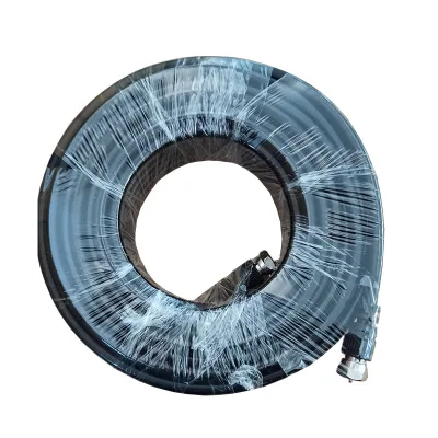 Factory Price F-Type Connectors RG6 Coaxial Cable Quad Shielded Coax Cable TV Antenna Cable