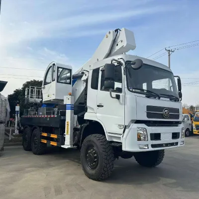 Factory Clw 4*2 Telescopic Arm Aerial Work Vehicle 23 27m 31m High-altitude Operation Truck Telecom Maintenance Truck