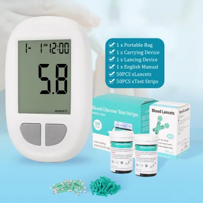 Fitin Medical Grade Portable Blood Glucose Monitor Fast Action for Daily Travel Easy Operation Glucose Meter for Home Health