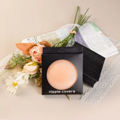 JINGRUI Silicone Nipple Cover Waterproof Seamless Breast Petals Sexy Lingerie for Women Night Party Wedding Dress