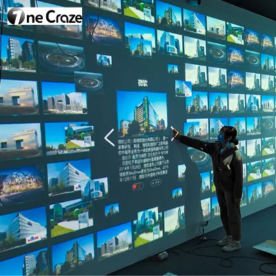3D Immersive Touch Interactive Indoor Home Wall Projection Hologram Photo Display Projector for Museum Cultural Exhibition Use
