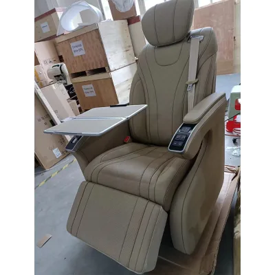 2023 Hot Selling VIP Luxury Bus Seats Original Reclining Pilot Seats Electric Rotation Seats with Table