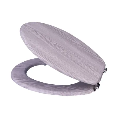 Toilet Seat Manufacturer Wooden With SS Hinge Soft Close Anti Bacterial for Bathroom Use