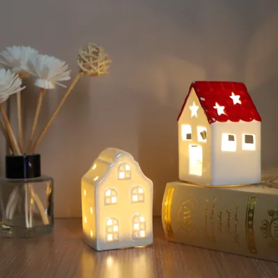 Shop Mini House Decor Christmas Ceramic House Custom Ceramic Christmas Village Houses Ceramic Christmas Ornaments
