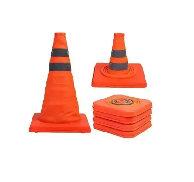 20 Inches Collapsible Traffic Cones Multi Purpose Pop up Reflective Safety Cone