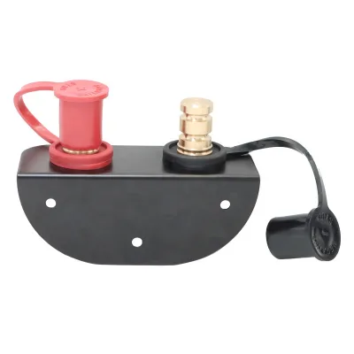 Remote Battery Terminals 3/8" Stud Battery Jump Post with Heavy Duty Mounting Bracket 150A Battery Charging Post