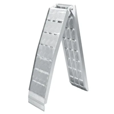 Warehouse Loading Silver Aluminum Anti Slip Ramp 680KG Factory Cheap Bulk Supply for ATV Pallet Trolley Equipment Motorcycle