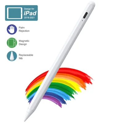 Active Palm Rejection Stylus Pen With  Magnetic Attachment for Apple iPad 2021 2020 2018 Versions