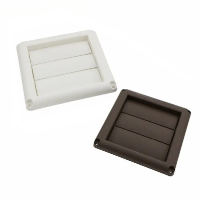 White Customized Louvered Vent Cover Plastic Air Outlet Vent