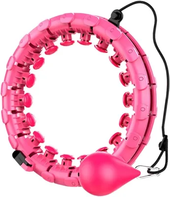 24 Adjustable Fitness Rings for Adults and Children Detachable Removable Waist Ring for Abdominal Massage and Slimming
