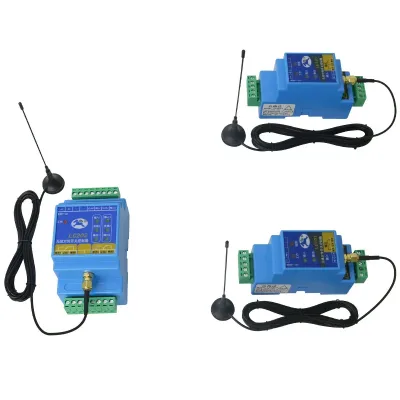 Wireless water level controller with dual output switch signal transmission module, signal receiver, float ball, remote control