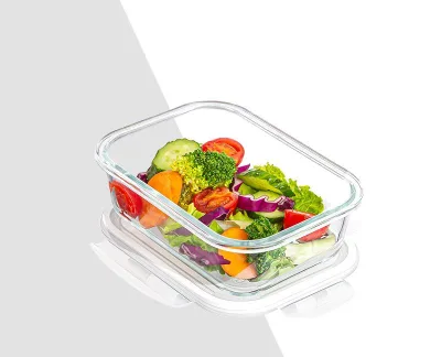 Wholesale Kitchen Good Storage Take Out Bento Lunch Box Glass Food Container