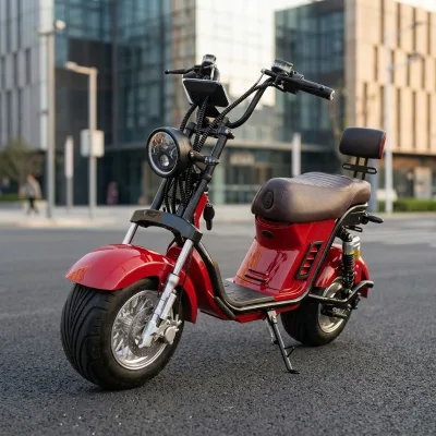 High Quality 2 Wheel Fat Tire Electric Scooter with Front and Rear Suspension Adults 60V High Power E-bike Citycoco 2026