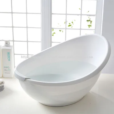 Customizable egg-shaped newborn baby bathtub, household bathing basin, suitable for both sitting and lying