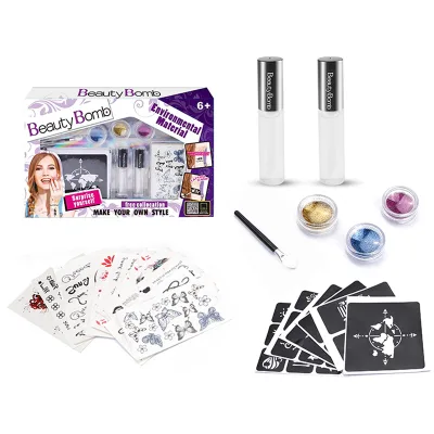 Shantou Chenghai Arts & Crafts Glitter Tattoo Kit Temporary Girl Makeup Tattoo for Kids Party Favors Beauty & Fashion Toy