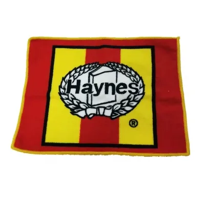 Microfiber Hand Towel Quick-Dry Small Polyester Bath and Face Towel with Woven Stitching Border for Kitchen Beach Hotel Use
