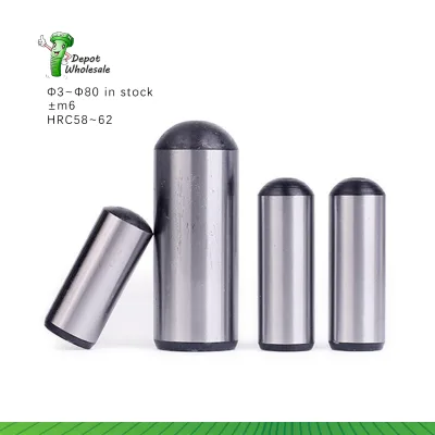 Wholesale DIN 7979D High Precision +m6 Hardened Quenched Steel Internal Thread Cylindrical Dowel Pin M3-M80 ISO8735 Standard Pin