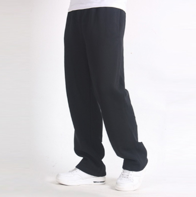 European and American new men's large size casual straight leg pants solid color loose pants