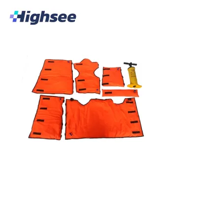 PVC Nylon Emergency Vacuum Neck air Splints Set