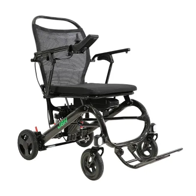 Electric Wheelchairs Elder Hospital Useful Mobility Wheelchair Black Metal Carton Box Ce Wheelchair Price List DC10 Carbon Fiber