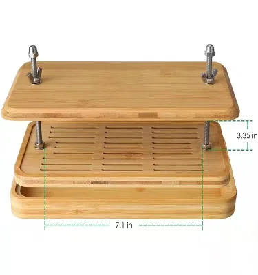Bamboo Tofu Press, Built in Tofu Strainer and Drip Tray Tofu Drainer and Squeezer