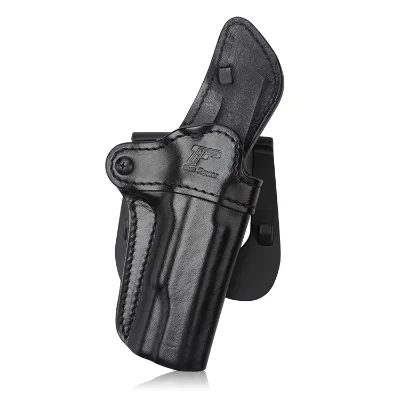 Gun Flower Leather IWB Inside Waist Band Carrier Holster With Paddle Out Door Tactical Holders Right Hand