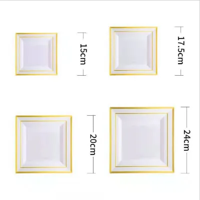 6.5/9-inch PS Hard Plastic Dining Plate