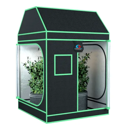 Grow Tent with Observation Window, T-shaped Zipper Door, 600D/2000D Waterproof Tent.
