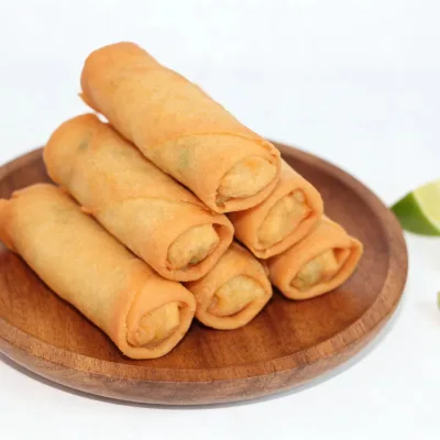 OEM Custom Crispy Vegetable Spring Rolls 60g Bulk Pack Frozen Spring Rolls for Wholesale Export