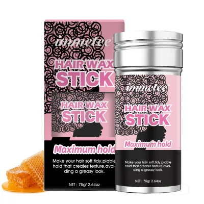 IMMETEE Hair Wax Flyaway Stick Broke Hair Edge Control Lasting Styling Not Greasy Hair Slick Stick