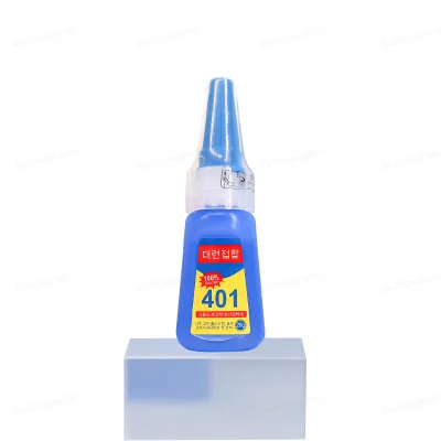 Korea 401 Glue Adhesive Nail Pieces Plastic Ceramic Metal Glass Household Repair Shoes Universal Nail Glue