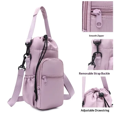 Lightweight Breathable Ultra-Light Heat-Resistant Oxford Material Urban Simplicity Mobile Phone Bag Men Women Student Cup