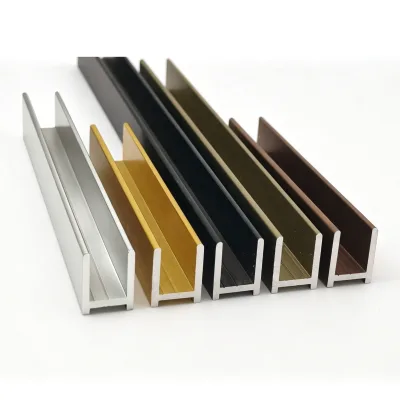 Heavy Duty Aluminum U Channel for Framed Bathroom Shower Glass Door Enclosure Installation System OEM Supply