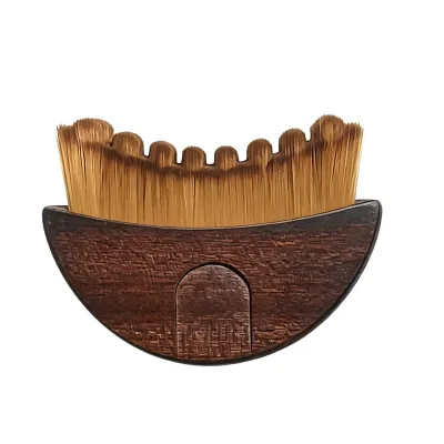 Walnut Lymphatic Face Brush Contour Tool for Jawline Sculpting Anti Puffiness Gua Sha Skin Care Cepillo Facial De Masaje
