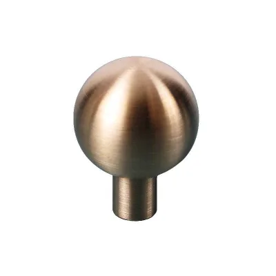 Spherical Brass Pulls Large Monk Head Modern Minimalist Drawer Furniture Closet Cabinet Brass All Brass Pure Copper Handle